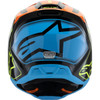 Alpinestars #8301625-1455-YM - Youth SM3 Helmet - Fray - Gloss Black/Orange/Yellow Fluo - Medium