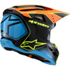 Alpinestars #8301625-1455-YM - Youth SM3 Helmet - Fray - Gloss Black/Orange/Yellow Fluo - Medium