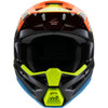 Alpinestars #8301625-1455-YM - Youth SM3 Helmet - Fray - Gloss Black/Orange/Yellow Fluo - Medium