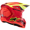 Alpinestars #8301625-3051-YS - Youth SM3 Helmet - Fray - Gloss Red/Yellow Fluo/Black - Small