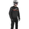 Alpinestars #3200120-1030-XL - T-SP S Waterproof Jacket - Black/Red Fluo - XL
