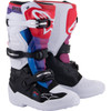 Alpinestars #2015017-289-7 - Youth Tech 7S Boots - White/Black/Rainbow - US 7 / EU 40.5
