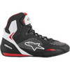 Alpinestars #2510319123-7.5 - Faster-3 Rideknit® Shoes - Black/White/Red - US 7.5 / EU 40