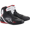 Alpinestars #2510319123-8.5 - Faster-3 Rideknit® Shoes - Black/White/Red - US 8.5 / EU 41
