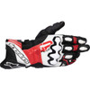 Alpinestars #3550825-1304-L - GP Plus R V3 Leather Gloves - Black/White/Bright Red - Large