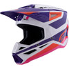 Alpinestars #8301026-2052-XXL - SM3 Helmet - Heat - Gloss White/Purple/Pink - 2XL
