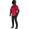 Alpinestars #4300424-3136-M - MO.ST.EQ Tartan Jacket - Red/Black - Medium