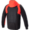 Alpinestars #4201824-1463-S - MSE Hybrid Hooded Jacket - Black/Red - Small