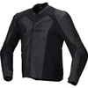 Alpinestars #3103625-1100-56 - Faster v3 Airflow Leather Jacket - Black/Black - US 46 / EU 56