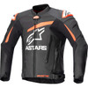 Alpinestars #3100524-1321-56 - GP Plus v4 Leather Jacket - Black/Fluo Red/White - US 46 / EU 56