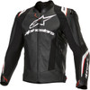 Alpinestars #3100325-12-60 - Missile v3 Ignition Leather Jacket - Black/White - US 50 / EU 60