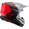 Alpinestars #8301023-1954-XXL - Supertech M10 Helmet - Flood - MIPS® - Gloss Silver/Black/Orange Fluo - 2XL