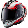 Alpinestars #8200224-1352-XS - Supertech R10 Helmet - Team - Black/Carbon Red/Gloss White - XS