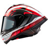 Alpinestars #8200224-1352-XS - Supertech R10 Helmet - Team - Black/Carbon Red/Gloss White - XS