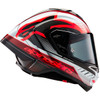 Alpinestars #8200224-1352-XS - Supertech R10 Helmet - Team - Black/Carbon Red/Gloss White - XS