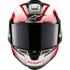 Alpinestars #8200224-1352-XXL - Supertech R10 Helmet - Team - Black/Carbon Red/Gloss White - 2XL