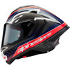 Alpinestars #8200224-1383-XL - Supertech R10 Helmet - Team - Matte Black/Carbon Red Fluo/Blue - XL