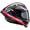Alpinestars #8200224-1383-XL - Supertech R10 Helmet - Team - Matte Black/Carbon Red Fluo/Blue - XL