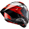Alpinestars #8200324-1363-S - Supertech R10 Helmet - Element - Carbon/Red/White - Small