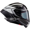 Alpinestars #8200324-1368-XXL - Supertech R10 Helmet - Element - Carbon/Silver/Black - 2XL