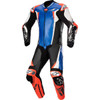 Alpinestars #3156323718354 - Racing Absolute v2 1-Piece Leather Suit - Metallic Blue/Black/White/Red Fluo - US 44 / EU 54