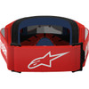 Alpinestars Goggles #5103325-3094 - Vision 3 Goggle - Wordmark - Red - Silver Mirror Lens