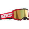 Alpinestars Goggles #5102125-3115 - Vision 5 Goggle - Blaze - Red - Gold Mirror Lens
