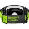 Alpinestars Goggles #5102225-1470 - Vision 5 Goggle - Hollow - Charcoal/Yellow Fluo - Silver Mirror Lens