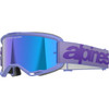Alpinestars Goggles #5102425-3116 - Vision 5 Goggle - Wordmark - Purple - Blue Mirror Lens