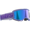 Alpinestars Goggles #5102425-3116 - Vision 5 Goggle - Wordmark - Purple - Blue Mirror Lens
