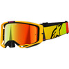 Alpinestars Goggles #5101625-5023 - Vision 8 Goggle - Corp - Yellow/Pink - Red Mirror Lens