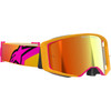 Alpinestars Goggles #5100325-5023 - Supertech Goggle - Corp - Fluo Yellow - ABS Vision - Red Mirror Lens