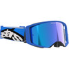 Alpinestars Goggles #5100625-7271 - Supertech Goggle - Stream - Blue - ABS Vision - Blue Mirror Lens
