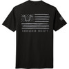 American Biker #ABBHANDLEBAR08T104B4 - Handlebar Society Perfect Weight T-Shirt - Black/Gray - 4XL