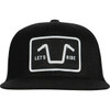 American Biker #ABBHANDLEBAR05H12BKS - Handlebar Society Flexfit® Flatbrim Hat - Black - Small/Medium