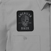 American Biker #ABBSAM11ST74GYMR - Biker Sam Lightweight Shirt - Gray/Black - Medium