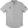American Biker #ABBLETSRIDE16ST26GY4 - Let's Ride Vented Shirt - Gray/Black - 4XL