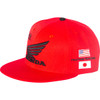 D'cor Visuals #70-136-1 - Honda Factory Wing Hat - Red - One Size