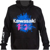 D'cor Visuals #85-213-2 - Kawasaki Retro Sweatshirt - Black - Medium