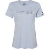 Factory Effex #27-87242 - Women's Yamaha Signature T-Shirt - Light Heather Blue - Medium