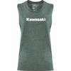 Factory Effex #27-87150 - Women's Kawasaki Muscle Tank Top - Heather Forest Green - Small