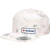 Factory Effex #27-86406 - Suzuki Snapback Hat - Camo White
