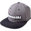 Factory Effex #24-86100 - Kawasaki Bold Snapback Hat - Charcoal/Black