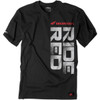 Factory Effex #16-88312 - Honda Ride Red Vertical T-Shirt - Black - Large
