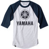Factory Effex #17-87224 - Yamaha Baseball T-Shirt - Navy/Heather Gray - Large