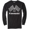 Factory Effex #23-87114 - Kawasaki Finish Line Long-Sleeve T-Shirt - Black - Large