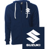 Factory Effex #28-88458 - Suzuki Icon Zip-Up Hoodie - Navy - 2XL