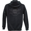 Factory Effex #25-88816 - Goldwing Burst Zip Hoodie - Black - XL