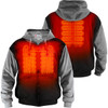 Gerbing Heated Clothing #GER-HDY-7V-UNI-BLK-M - 7 V Battery Heated Hoodie - Black - Medium