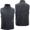Gerbing Heated Clothing #GER-TFVST-7V-M-G-S - 7V Thermite Fleece Heated Vest 2.0 - Gray - Small